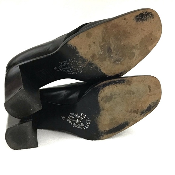 CESARE PACIOTTI 100% Leather Heeled Loafers 7 - Picture 6 of 8